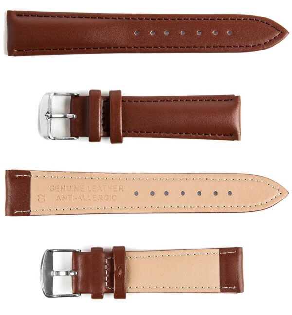 Leather strap C2 - brown - 22 mm