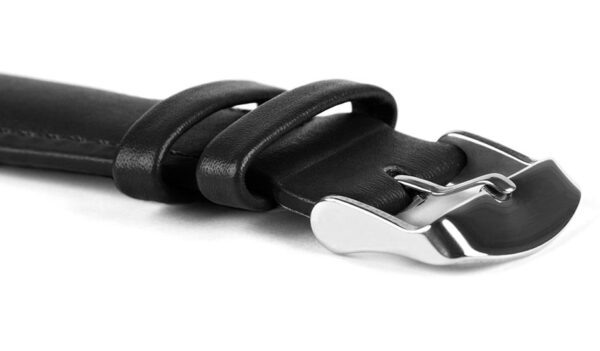 Leather strap C2 - black - 22 mm