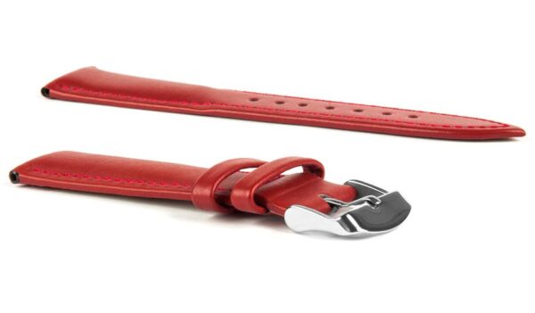 Leather strap C2 - red - 14 mm