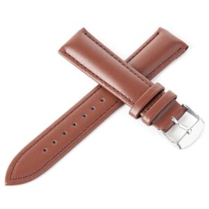 Leather strap C2 - light brown - 12 mm