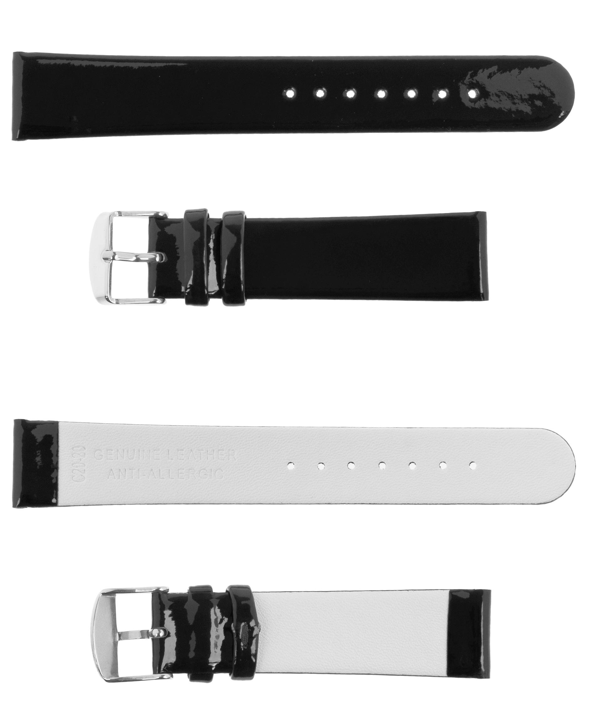 Pasek skórzany C20 - czarny - 14 mm