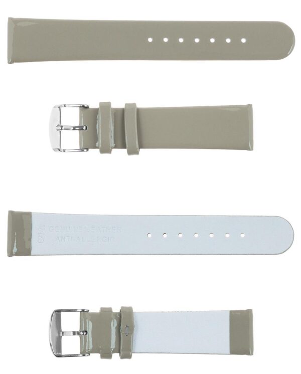 Pasek skórzany C20 - szary - 14 mm
