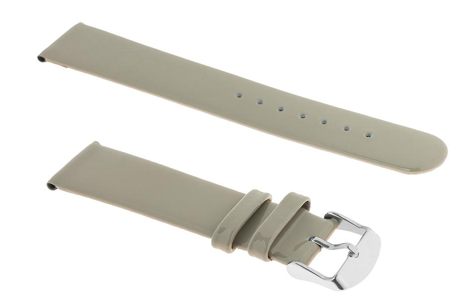 Pasek skórzany C20 - szary - 22 mm