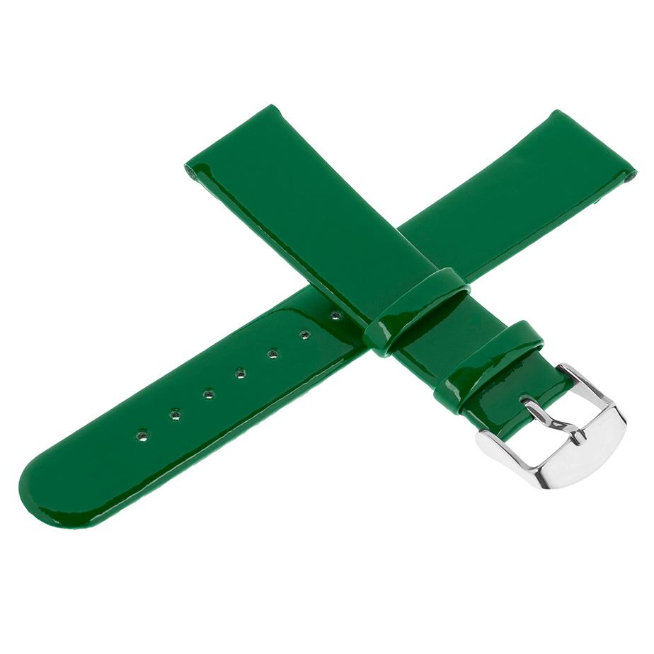 Pasek skórzany C20 - zielony - 22 mm