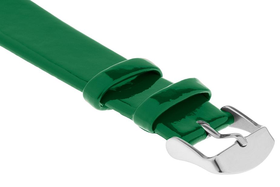 Pasek skórzany C20 - zielony - 22 mm