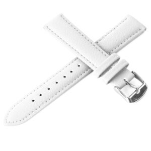 Pasek skórzany C3 - biały - 12 mm