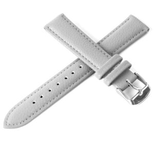 Pasek skórzany C3 - szary - 12 mm