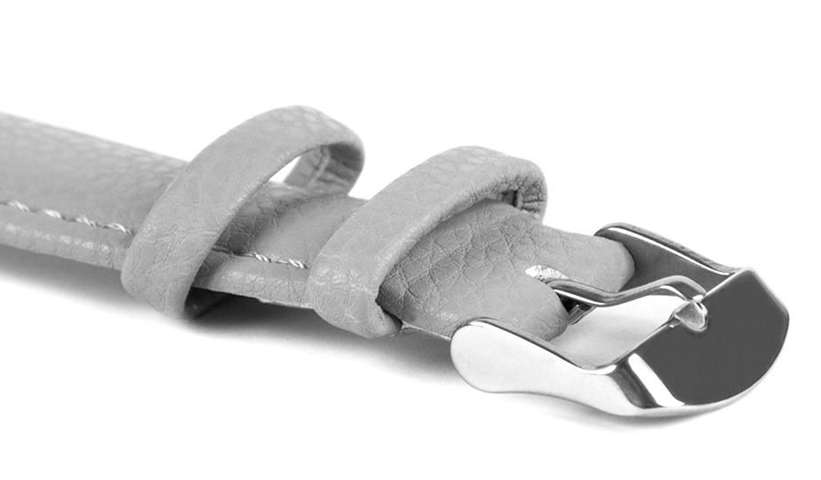 Pasek skórzany C3 - szary - 22 mm