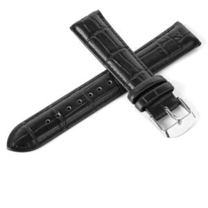 Pasek skórzany C4 - czarny - 18 mm