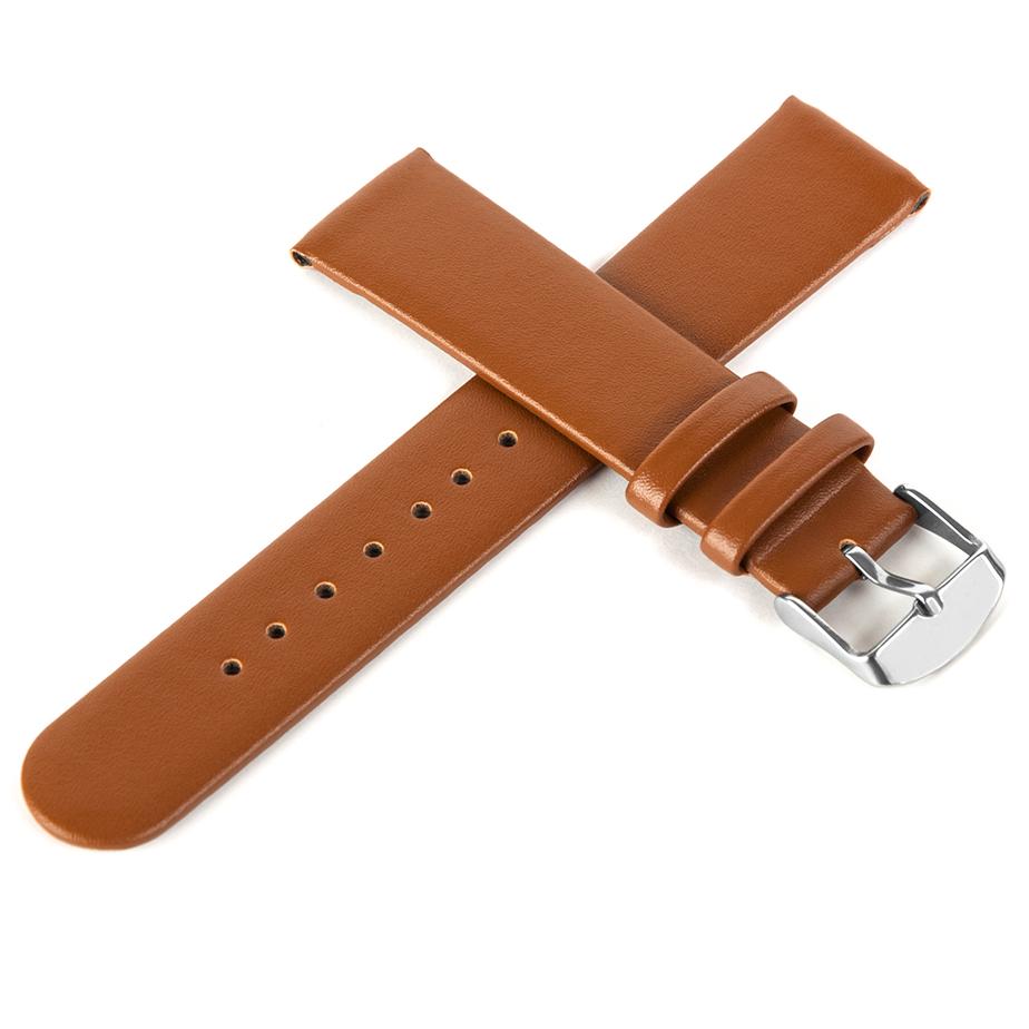 Pasek skórzany C5 - jasny brąz - 12 mm