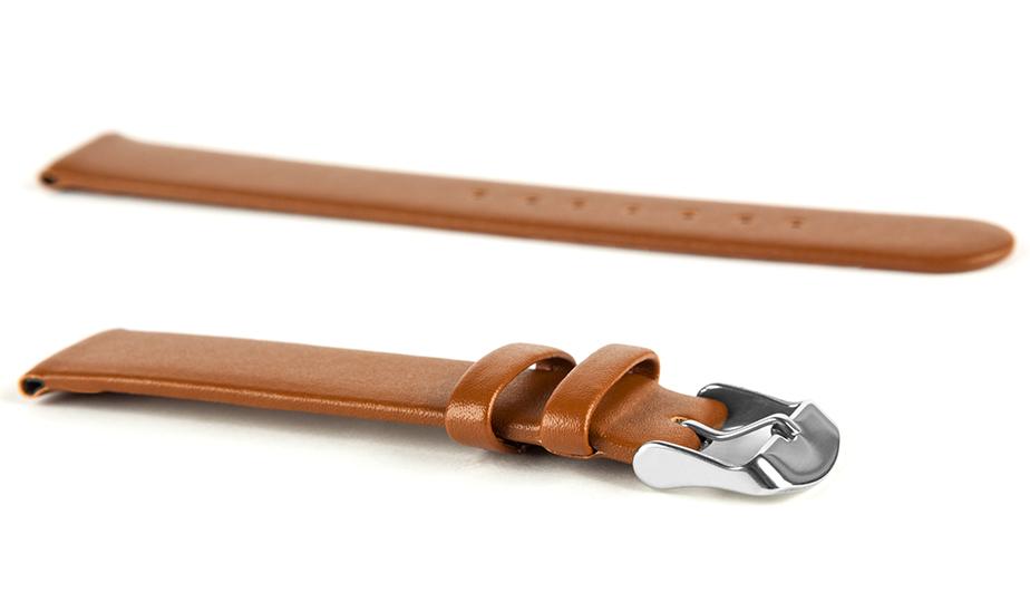 Pasek skórzany C5 - jasny brąz - 12 mm