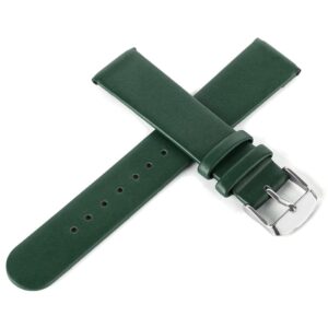 Pasek skórzany C5 - zielony - 22 mm