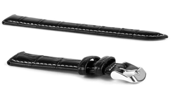 Pasek skórzany C6 - czarno-szary - 20 mm