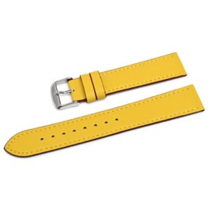 Pasek skórzany SuperFiber C21XL - musztardowy - musztardowa nić - 16 mm