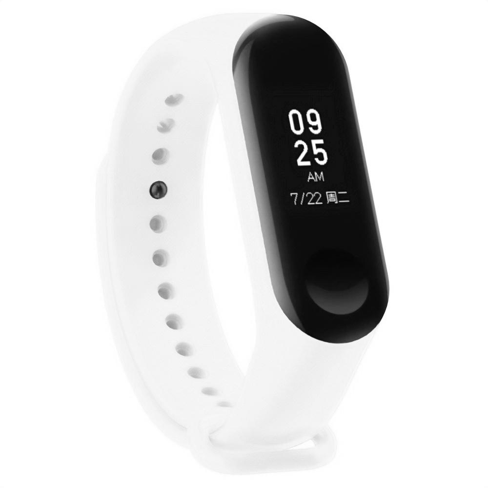 Pasek silikonowy - do Xiaomi Mi Band 5/6 - biały
