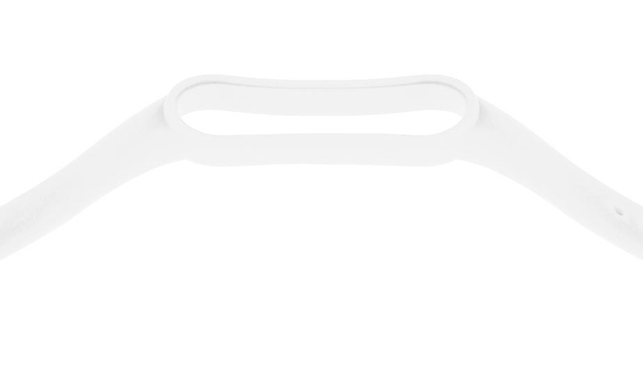 Pasek silikonowy - do Xiaomi Mi Band 5/6 - biały