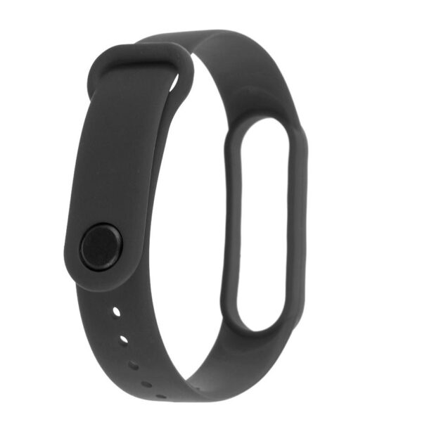 Pasek silikonowy - do Xiaomi Mi Band 5/6 - czarny