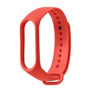 Pasek silikonowy - do Xiaomi Mi Band 5/6 - czerwony