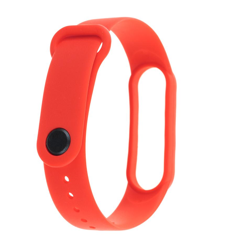 Pasek silikonowy - do Xiaomi Mi Band 5/6 - czerwony
