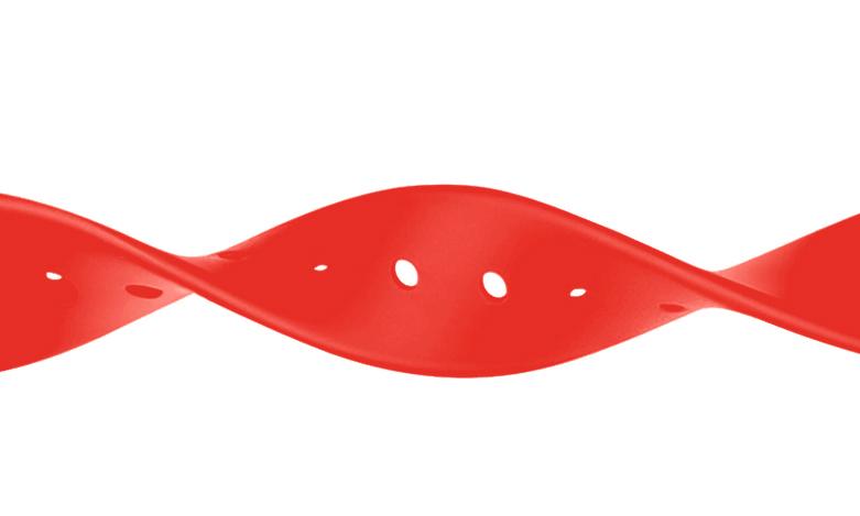 Pasek silikonowy - do Xiaomi Mi Band 5/6 - czerwony