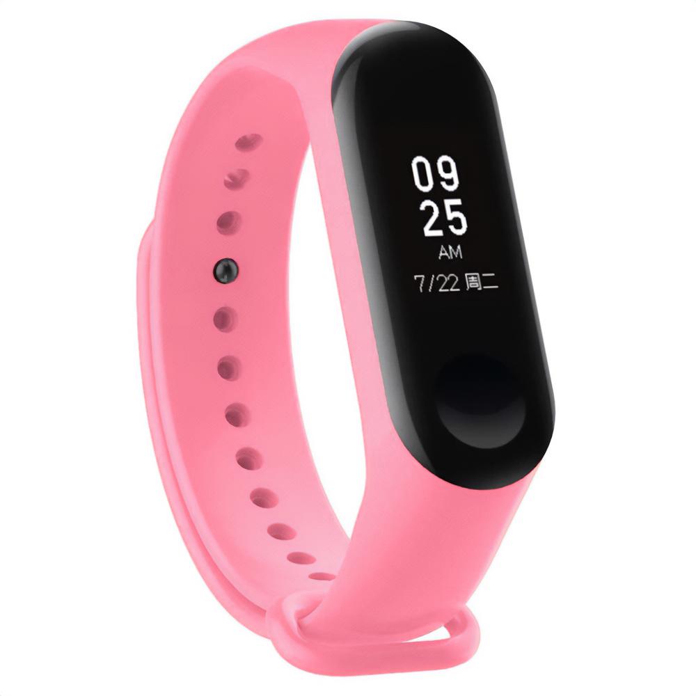 Pasek silikonowy - do Xiaomi Mi Band 5/6 - różowy