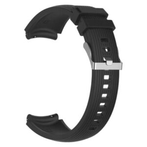 Pasek silikonowy Z07 - czarny - 22 mm