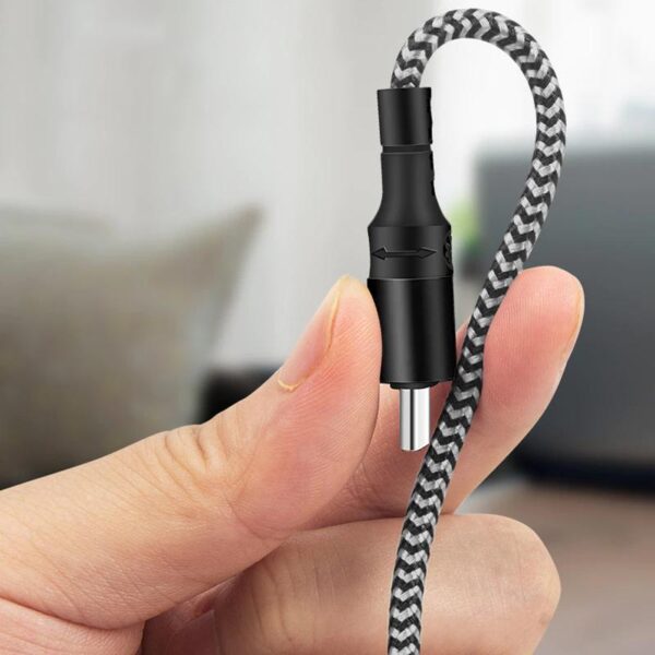 Wzmocniony kabel Ampere 5w1 - eXtremestyle® - 1.2 m - czarny