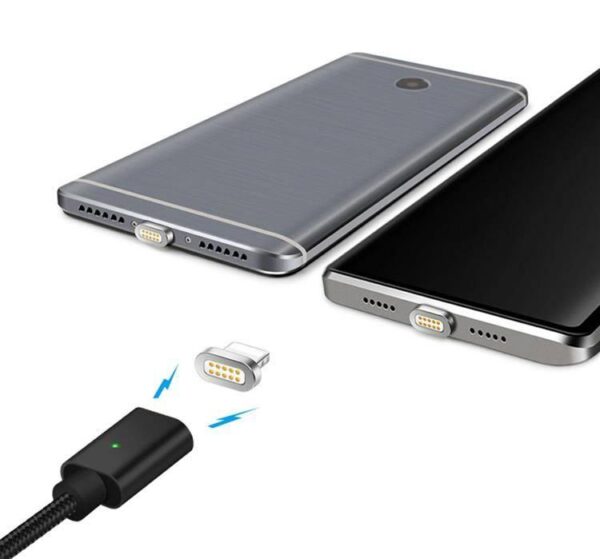 Braided magnetic cable eXtreme USB - iPhone Lightning - 120 cm - black