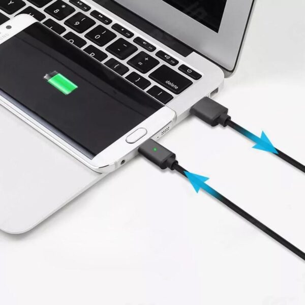 Braided magnetic cable eXtreme USB - iPhone Lightning - 120 cm - black