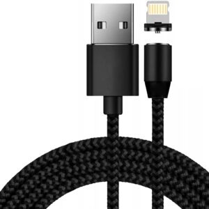 Braided magnetic cable eXtreme USB - iPhone Lightning - 120 cm - black