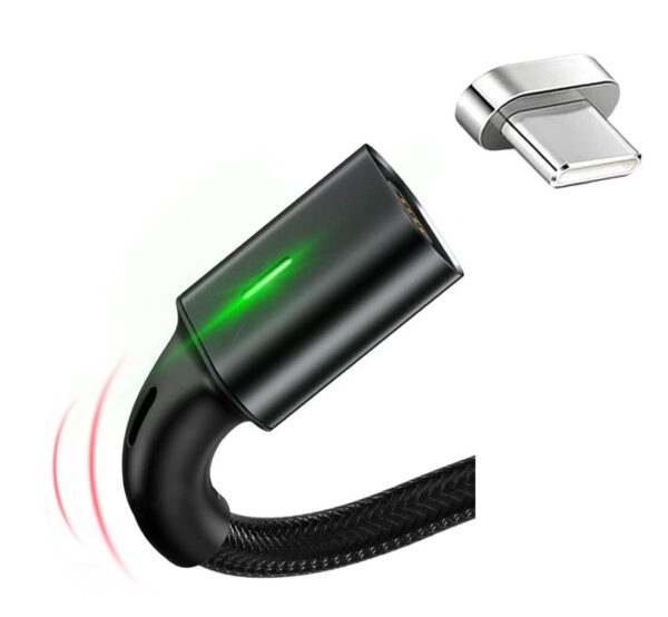 Braided magnetic cable eXtreme USB - USB type-C - black