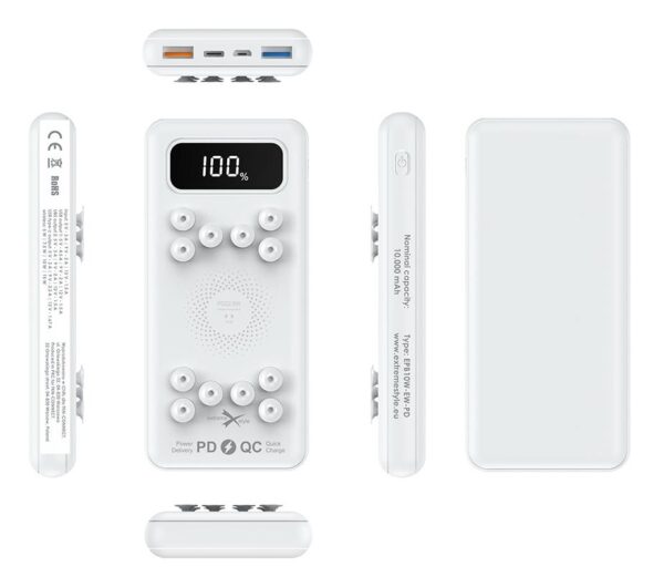 Power Bank 10000 mAh - eXtreme® - EPB10W-EW-PD - biały