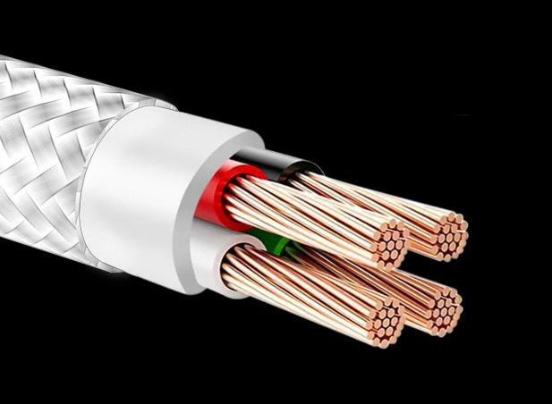 Braided cable eXtreme® Spider USB - iPhone Lightning 1.5 m - white