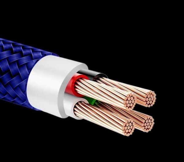 Braided cable eXtreme® Spider USB - iPhone Lightning 1 m - blue