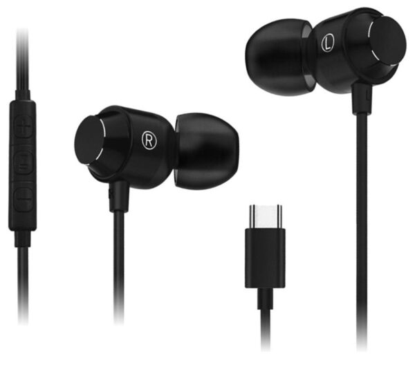 Earphones stereo - USB Type-C - MAG-C AIRBASS - black