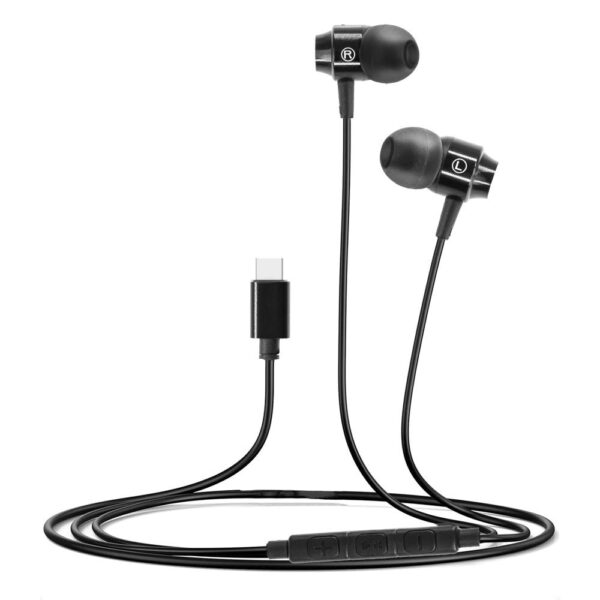 Earphones stereo - USB Type-C - MAG-C AIRBASS - black