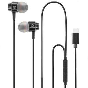 Słuchawki przewodowe - stereo - douszne - USB Typ-C - MAG-C AIRBASS - czarne