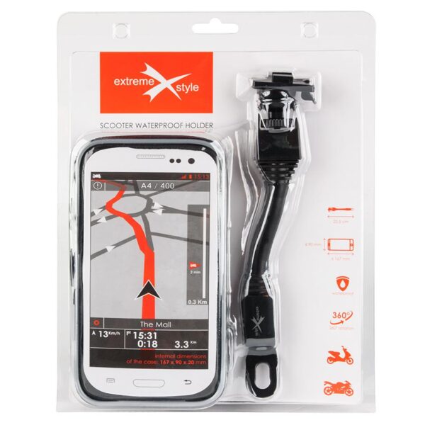 Uchwyt motocyklowy z etui na telefon - eXtreme® - typ: 167 SCOOTER-3