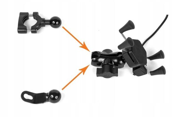 Motorcycle holder - RAM L USB