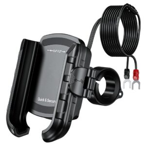 Motorcycle holder with charger - R9-Clip-PD