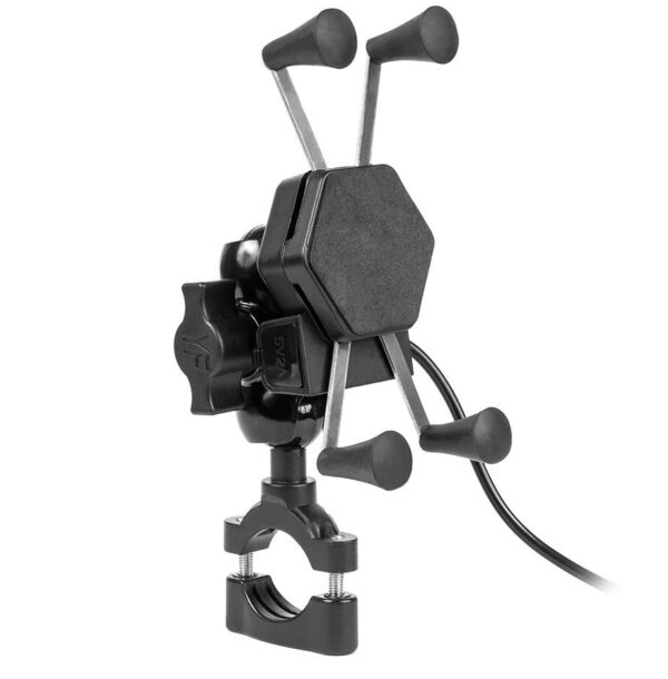 Uchwyt motocyklowy z ładowarką do telefonu - RAM XL USB