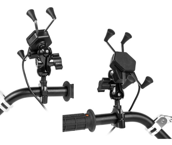 Uchwyt motocyklowy z ładowarką do telefonu - RAM XL USB