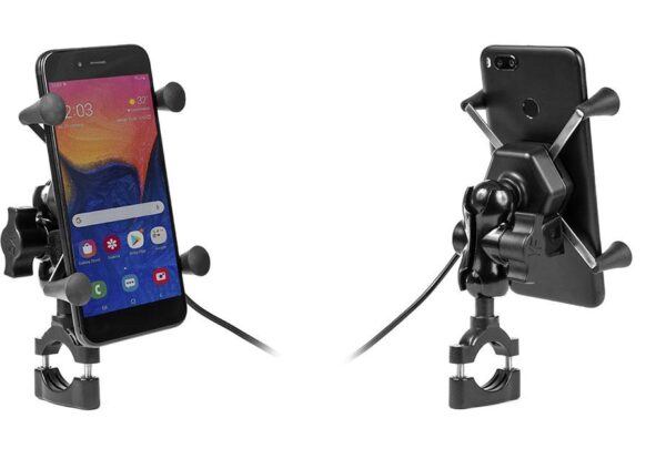 Uchwyt motocyklowy z ładowarką do telefonu - RAM XL USB