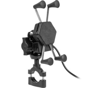 Uchwyt motocyklowy z ładowarką do telefonu - RAM XL USB