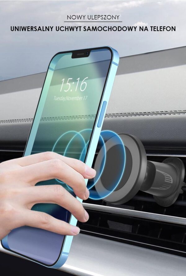 Car holder PREMIUM - to the air vent - eXtreme® - type:O-14 W MagSafe
