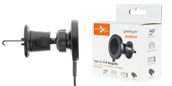 Car holder PREMIUM - to the air vent - eXtreme® - type:O-14 W MagSafe