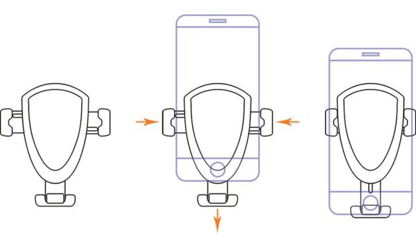 Uchwyt samochodowy na telefon - do kratki - eXtreme® - typ:O-7 G