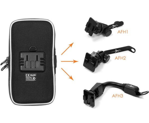 Motorcycle holder with case for mobile phone - eXtreme® - type: 167