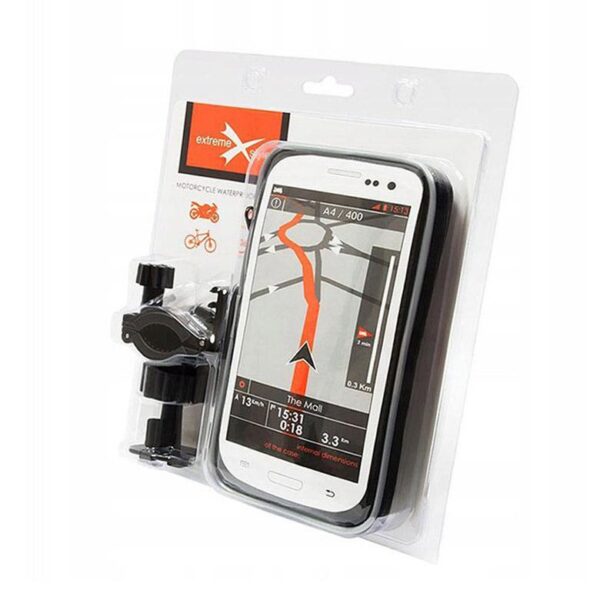 Motorcycle holder with case for mobile phone - eXtreme® - type: 167