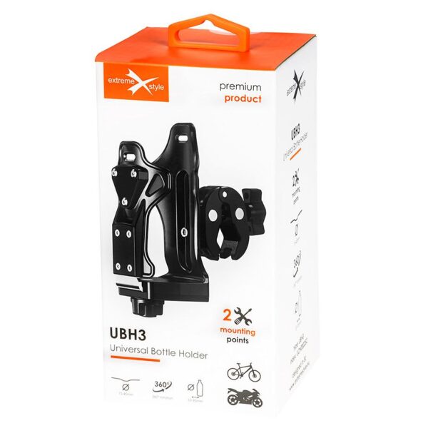 Holder for bidon / bottle / thermos - for a motorcycle, scooter and bicycle - UBH3